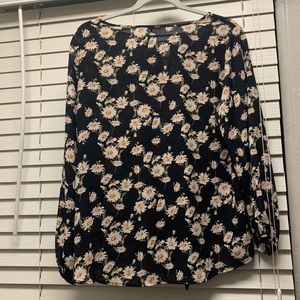 Women’s floral, flowy blouse